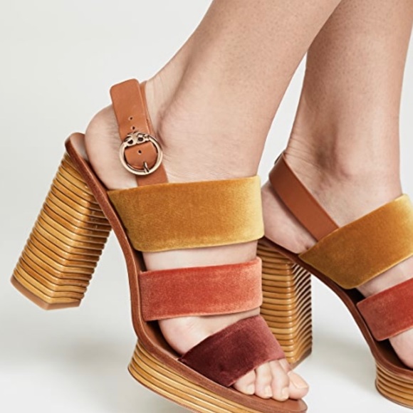 Tory Burch Shoes - Brand new Tory Burch Patos 105MM Valvet multi color 10